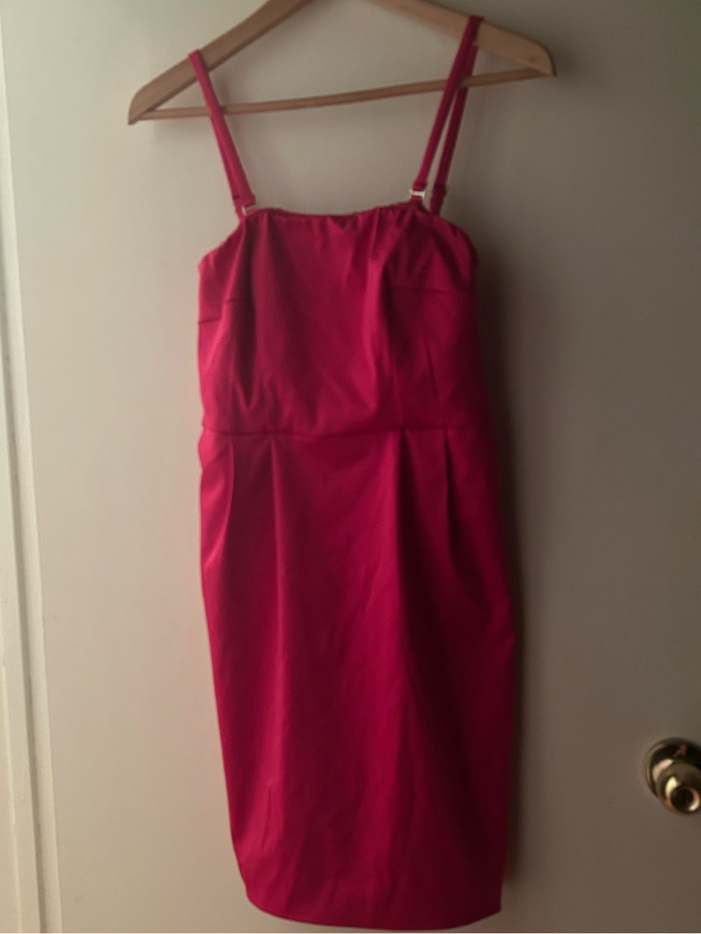 Y2K Express Hot Pink Midi Sheath Dress